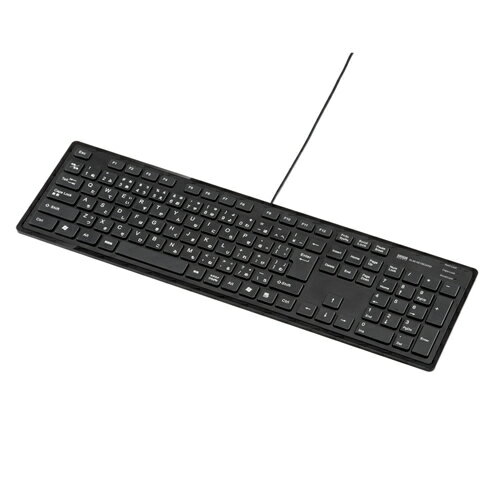 【お取り寄せ】 サンワサプライ スリムキーボード(ブラック) | SKB-SL16BK