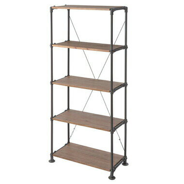 AZUMAYA(東谷) シェルフ 4段 天然木 パイン｜WPS-343