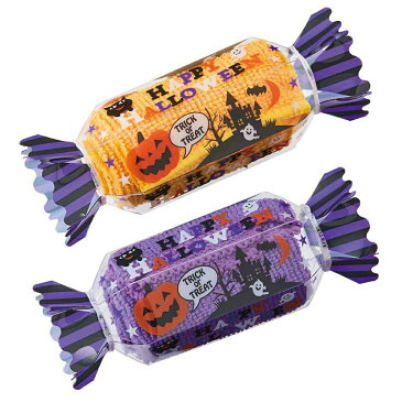 ハロウィン キャンディタオル おばけ 仮装 かぼちゃ パーティ ハッピー ハロウィン パンプキン ★ロット割れ不可 100個以上でご注文願います381個以上で送料無料(北海道・沖縄・離島は別途)