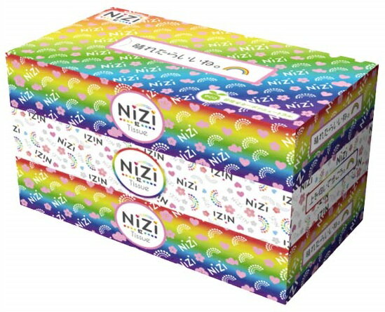 NiZi BOXティッシュ 100W3P　　衛生用品