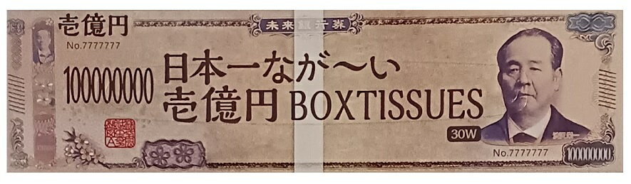 日本一ながーい BOXティッシュ 30W 新