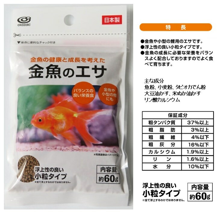 金魚のエサ60g　　 プチギフト お徳