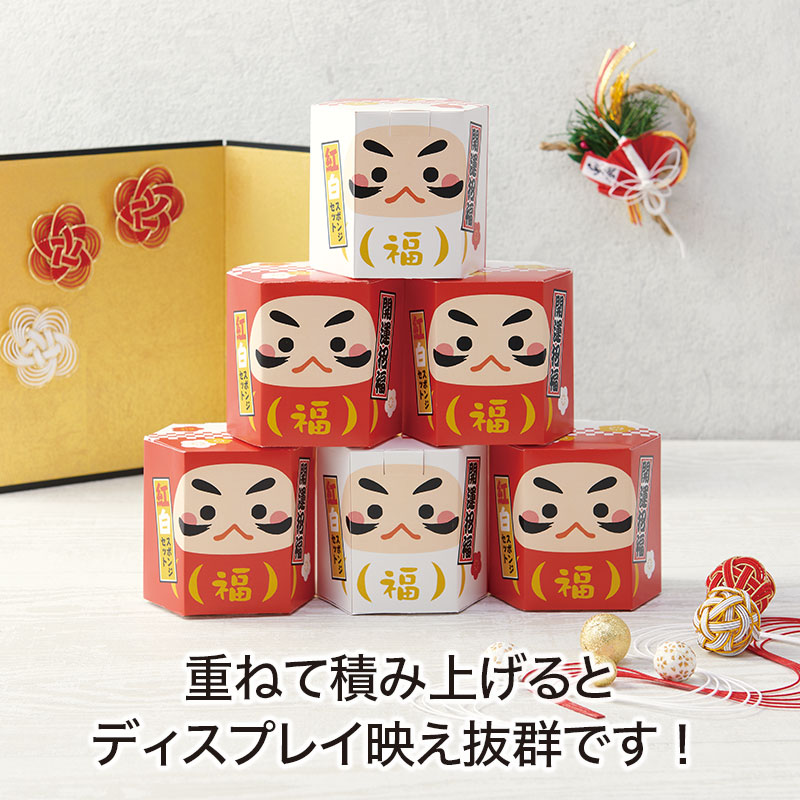 開運招福だるまさん 紅白スポンジセット　180個セット　　　正月 祝 運 干支 縁起 ...