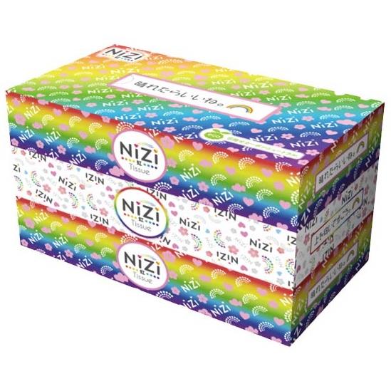 NiZi BOXティッシュ 100W3P　　ティッシ