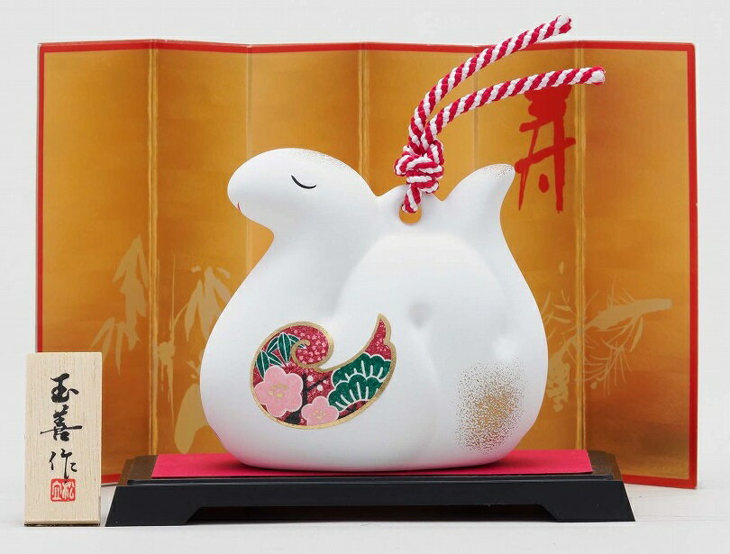 開運の干支 みやび鈴 大　50個セット　　正月 祝 運 干支 縁起 開運 挨拶 記念 新春 初春 置き物 景品 粗品 まとめ買い