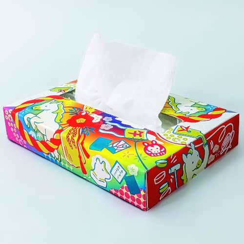 スマートティッシュ牛50W　正月 年末 年始 干支 歳末 縁起 開運 新春 初春 年賀 御祝 ギフト プレゼント プチギフト 挨拶 あいさつ ノベルティ セール 歳暮 来場 記念品 景品 イベント 粗品 喜ばれる まとめ買い 安い