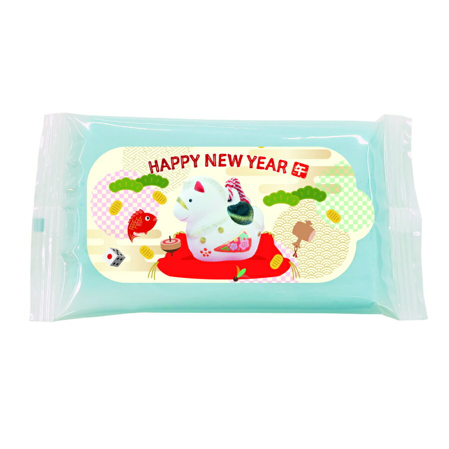 干支 カラーウェットティッシュ 8枚入 正月 年末 年始 干支 歳末 縁起 開運 新春 初春 年賀 御祝 謹賀新年ギフト プレゼント プチギフト 挨拶 あいさつ...