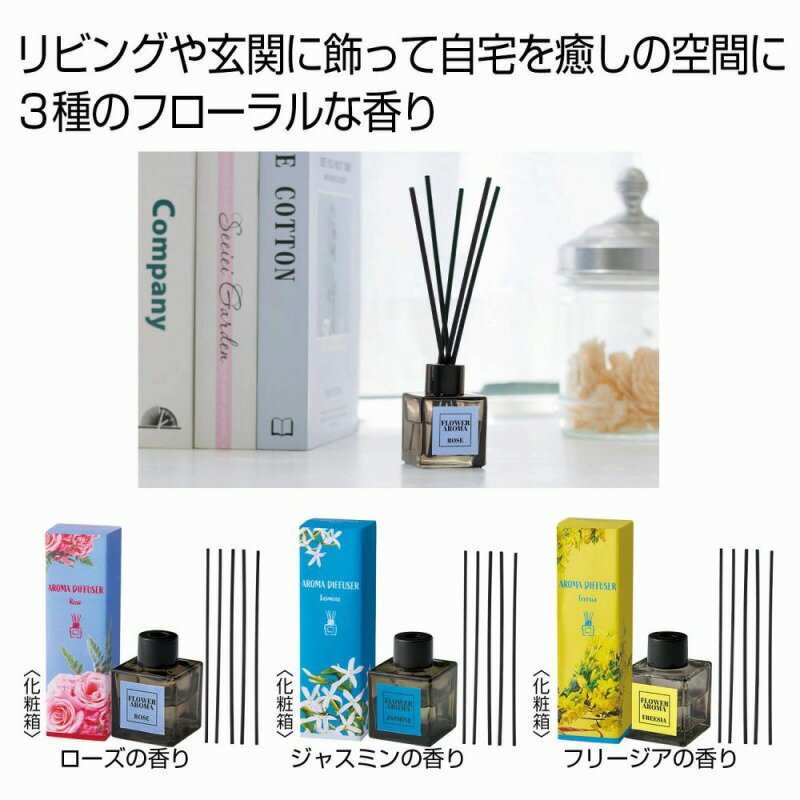 フラワーアロマディフューザー　30個セット　　アロマ リードディフューザー スティック 芳香剤 一輪さ..