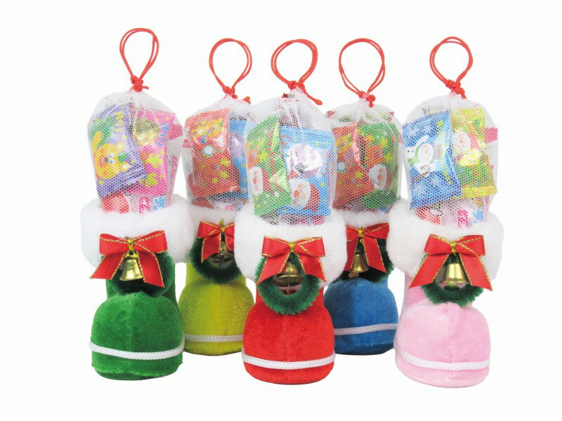 【クリスマス ノベルティ】　クリスマスカラフルミニブーツ　120個セット　　クリスマス サンタ Xmas ..