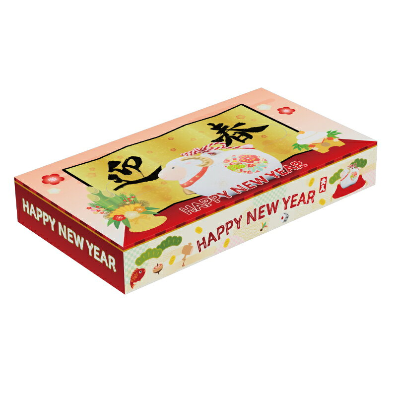 干支BOXティッシュ40W　正月 年末 年始 干支 歳末 縁起 開運 新春 初春 年賀 御祝 謹賀新年ギフト プレゼント プチギフト 挨拶 あいさつ ノベルティ セール 歳暮 来場 記念品 景品 イベント 粗品 喜ばれ