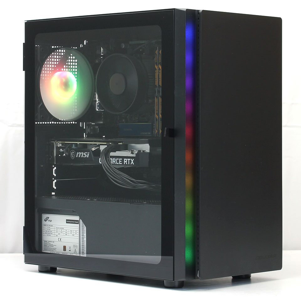 DO-MUオリジナル 魂のPC 光 COUGAR CGR-5PC4B-RGB RTX3050 [FZD16028][中古 デスクトップ /Windows11 Home /Core i5 /メモリ：16GB /M.2+HDD：1512GB][送料無料]