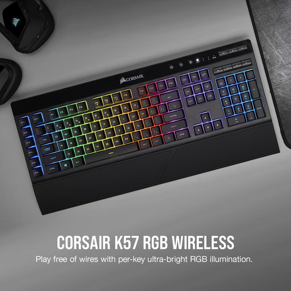 Corsair｜コルセア CH-925C015-JP K57 RGB ワイヤレス ゲーミング キーボード