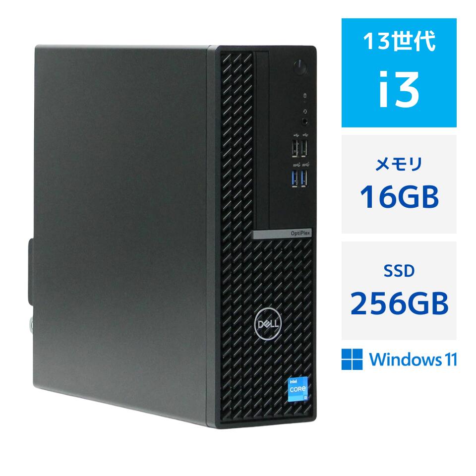 Desktop PC （Separate Type） - 【中古】DELL Optiplex 7010 SFF 第13世代 Core i3 13100 メモリ 16GB SSD 256GB Windows11 Pro 高年式 HDMI DisplayPort 90日保証 中古 デスクトップ パソコン