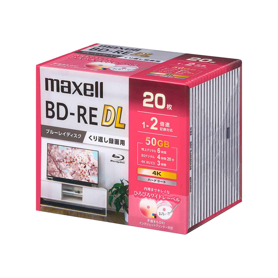 �ڥ֥롼�쥤�ǥ������� maxell(�ޥ�����) BD-RE DL �ǡ������ǥ�����ϥ��ӥ����Ͽ���� 50GB 1-2��® �磻�ɥۥ磻�ȥ졼�٥� ��240��(20���12��)����ॱ������ (BEV50WPG.20S 12�ĥ��å�) ���������ߢ����졦Υ�硦�����ϰ������� ��KSW�� BEV50WPG20S