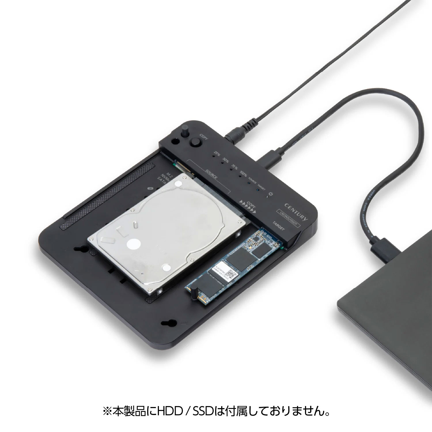 CENTURY (CRCSNSU10GCP) 裸族のどれで〜もステーション＆クローン (M.2 /SATA /変換アダプター /USB3.2 Gen2 )