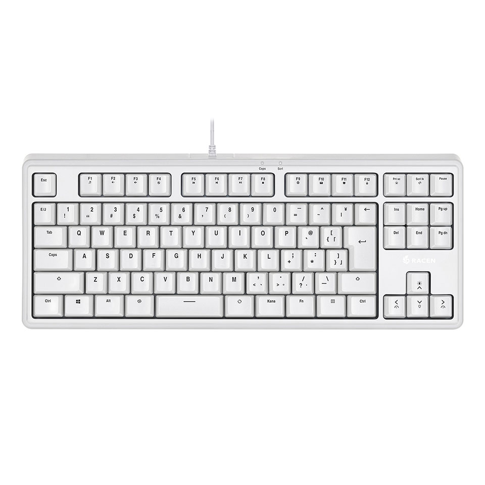 CENTURY RACEN (CRC-GMBKRGB02WT) メンブレンゲーミングキーボードTKL (有線 /日本語配列 /JIS配列 /USB2.0 )