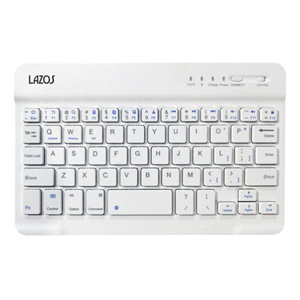 【新品】Lazos (L-BTK-W) Bluetoothキーボード ホワイト