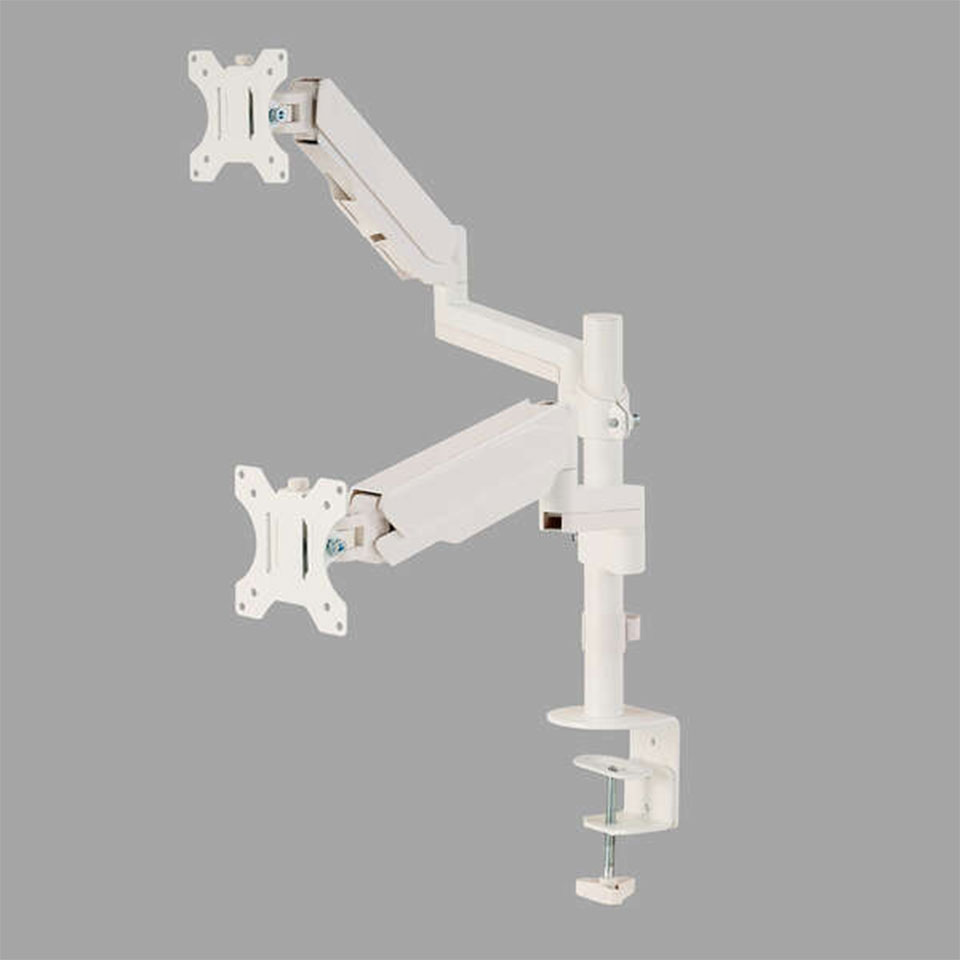 Rakuten - 【新品】ELECOM (DPA-DL07WH) デュアルモニターアーム　ホワイト