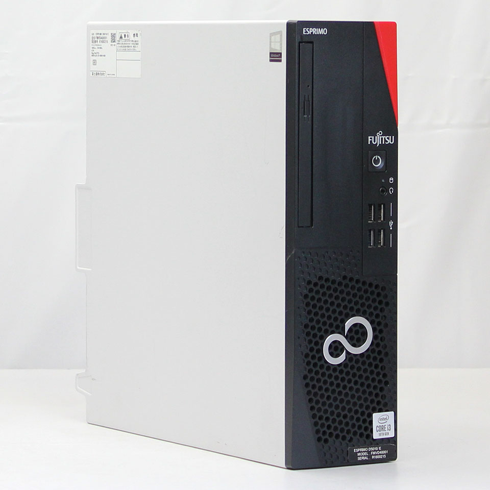 Hewlett Packard - 【中古】FUJITSU ESPRIMO D5010/E デスクトップ /Windows11 Pro /Core i3 10100 /メモリ 8GB /M.2 256GB /