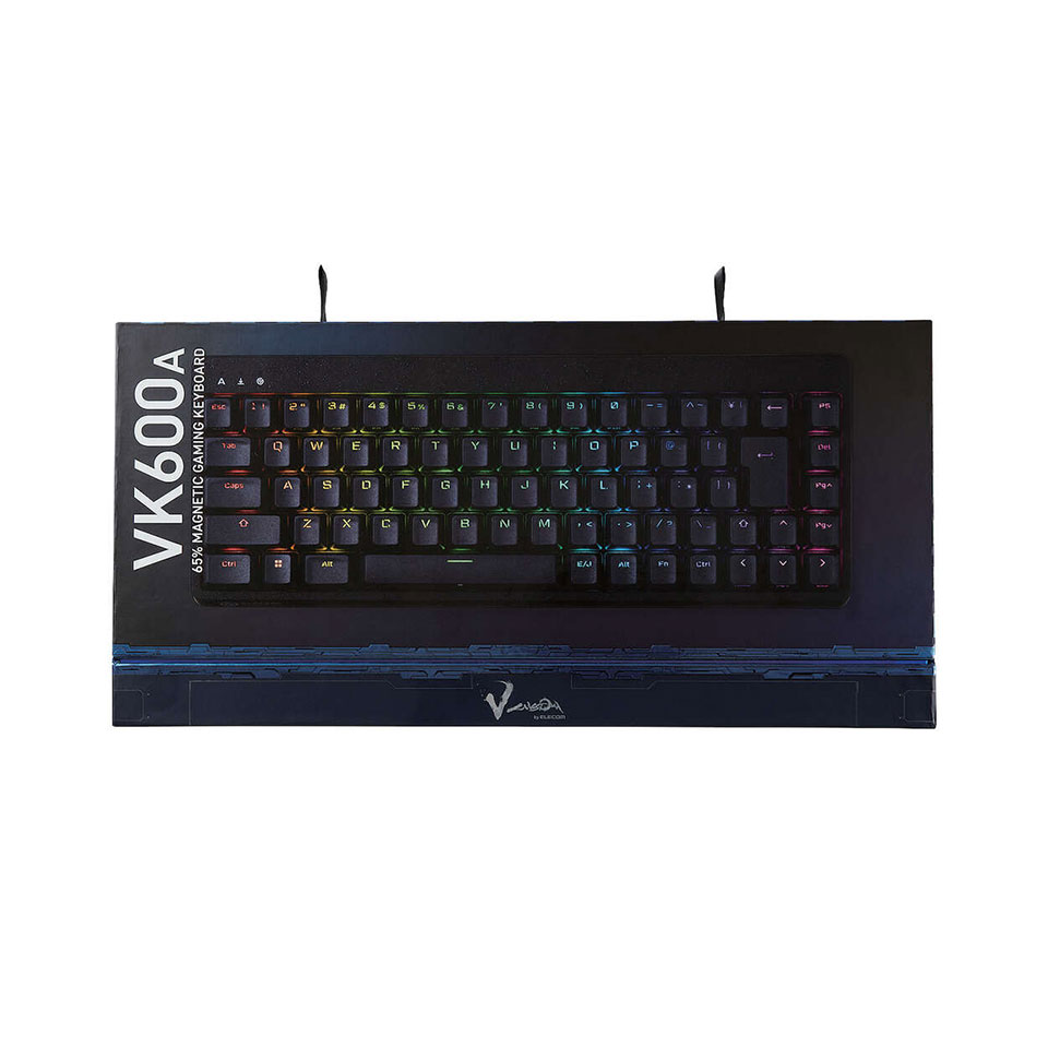パソコンショップドーム楽天市場店の【新品】ELECOM [TK-VK600ABK]ゲーミングキーボード V custom VK600A ブラック [有線(着脱式) /テンキーレス ]｜アングル2