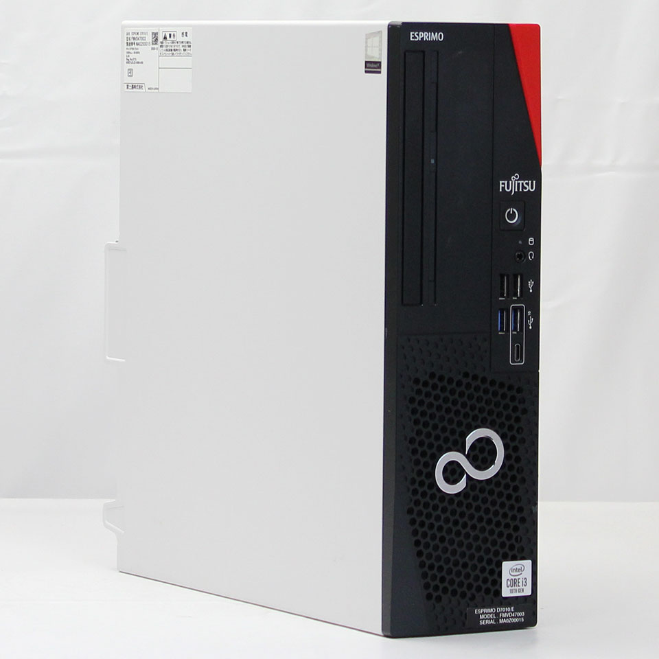 Rakuten - 【中古】FUJITSU ESPRIMO D7010/E デスクトップ /Windows11 Pro /Core i3 10100 /メモリ 8GB /M.2 256GB