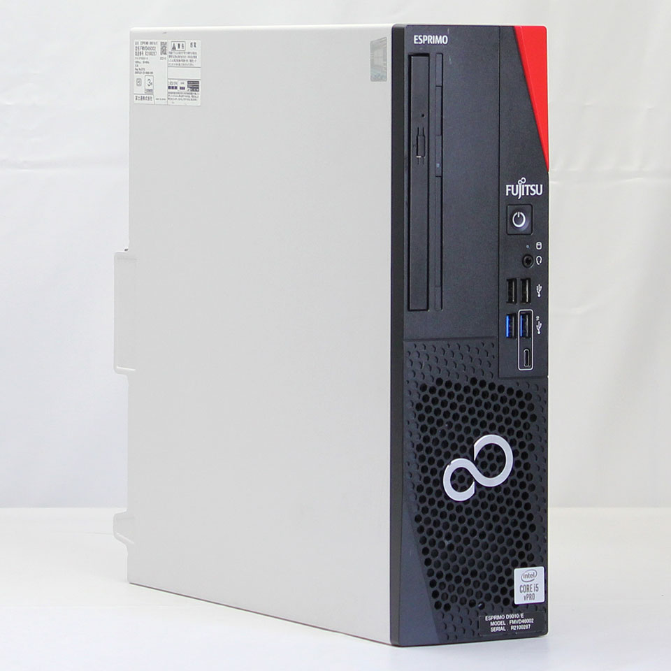 Rakuten - 【Microsoft Office付属】 【中古】FUJITSU ESPRIMO D9010/E (RBE07001) デスクトップ /Windows11 Pro /Core i5 10500 /メモリ 16GB /M.2 256GB