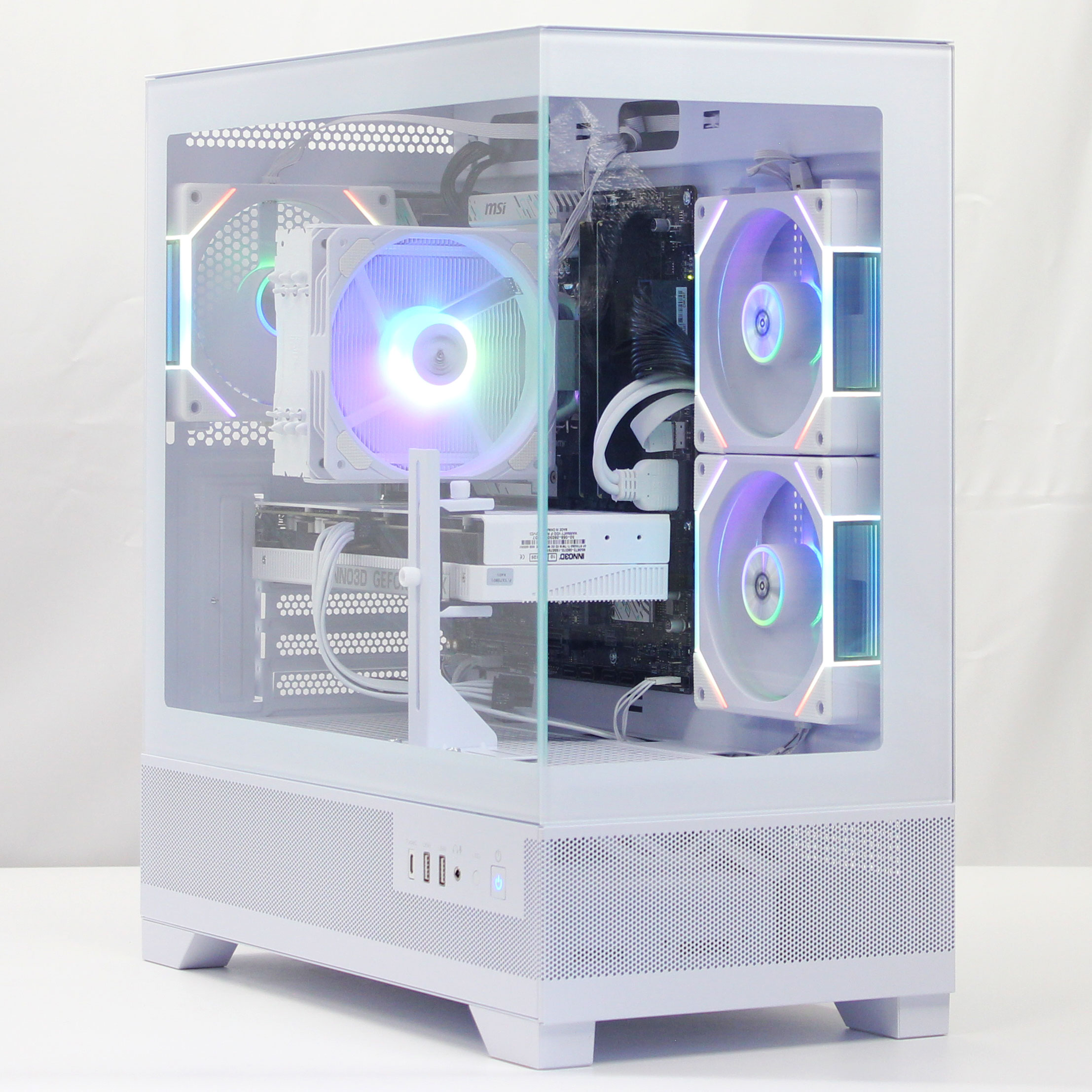 乐天商城 - 【新品】DO-MU 魂のPC 煌 ST ATLAS-E1M-WH RTX5060Ti デスクトップ /Windows11 Home /Core i5 14400F /メモリ 32GB /M.2 1TB /NVIDIA GeForce RTX 5060 Ti 8GB