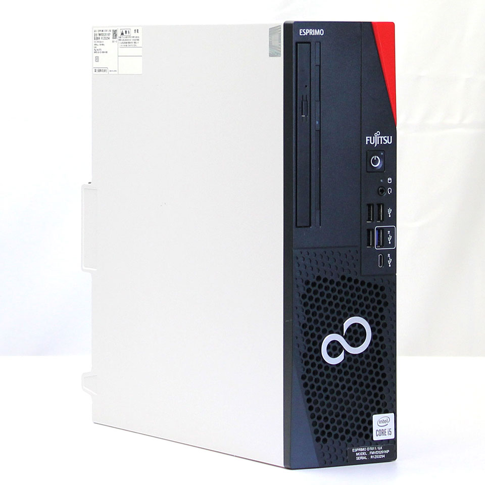 Rakuten - 【中古】FUJITSU ESPRIMO D7011/GX デスクトップパソコン /Windows11 Pro /Core i5 10505 /メモリ 16GB /M.2 256GB