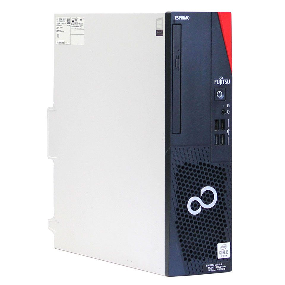 Rakuten - 【中古】FUJITSU ESPRIMO D5010/E (KBC06004) デスクトップパソコン /Windows11 Pro /Core i3 10100 /メモリ 8GB /M.2 256GB