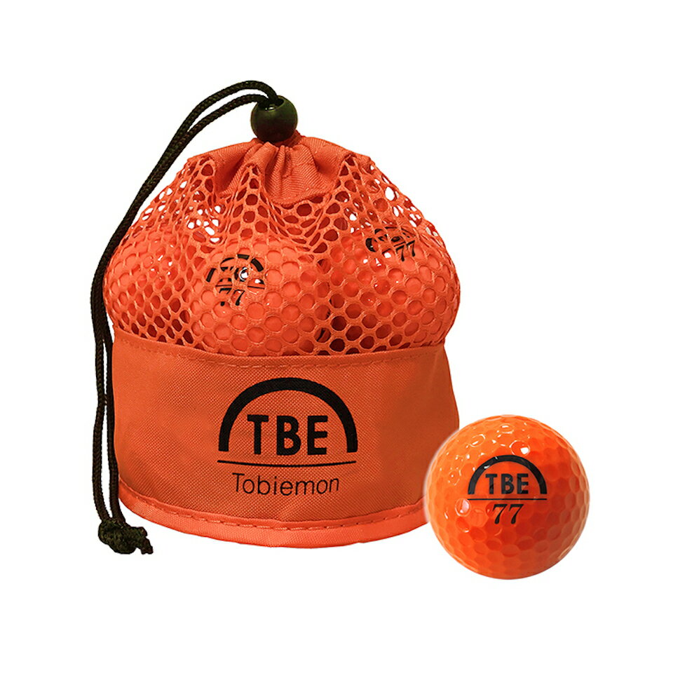 飛衛門 ゴルフボール メッシュバック オレンジ R&A公認球 メッシュバッグ カラーボール 12球 1ダース 飛距離up (TBM-2MBO)