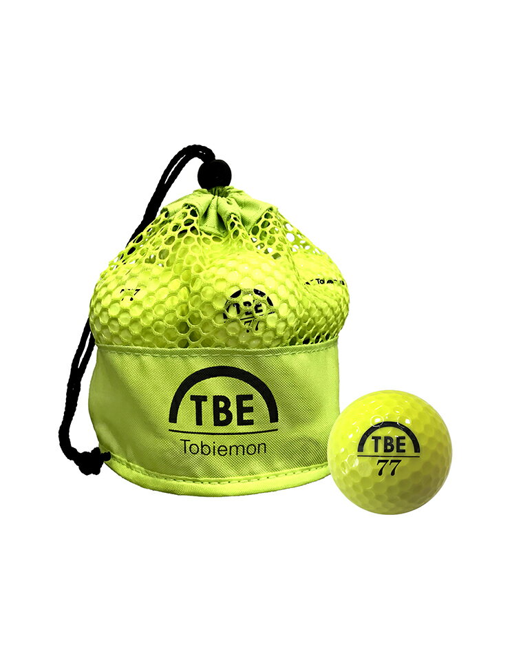 飛衛門 ゴルフボール メッシュバック イエロー R&A公認球 メッシュバッグ カラーボール 12球 1ダース 飛距離up (TBM-2MBY)