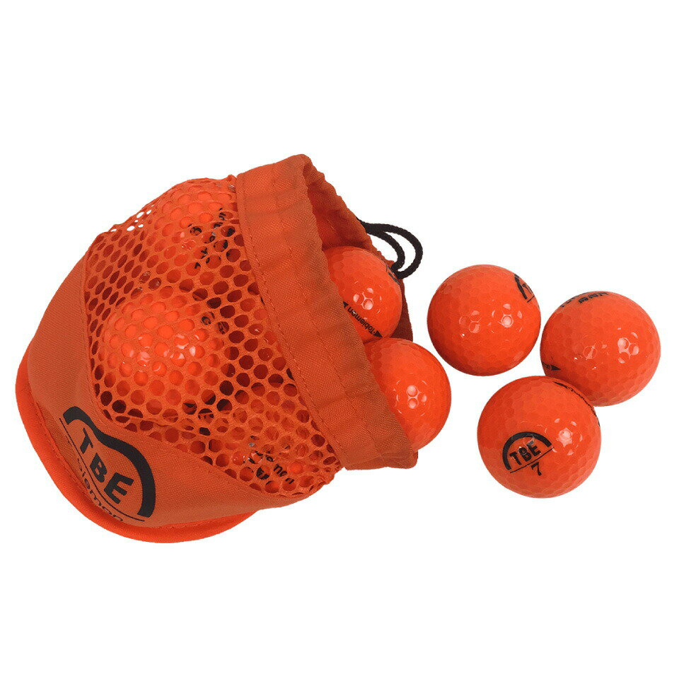 飛衛門 ゴルフボール メッシュバック オレンジ R A公認球 メッシュバッグ カラーボール 12球 1ダース 飛距離up (TBM-2MBO)