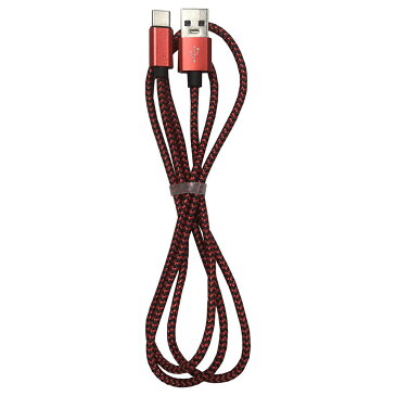 lazos(ラゾス) USB Type-C 3A急速充電&データ通信ケーブル 1m レッド (L-TC3-R1) 【RCP】