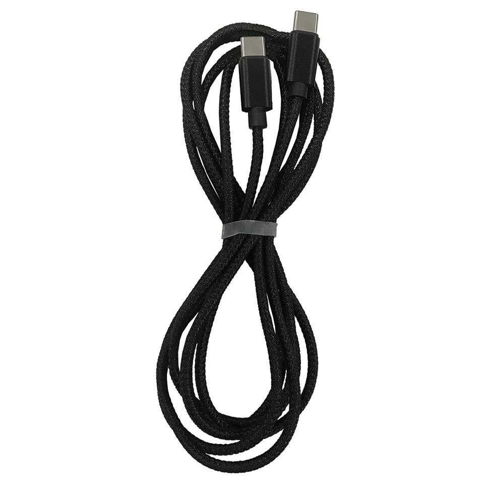 Lazos(ラソス)USB Type-CtoC 5A急速充電&データ通信ケーブル 2m ブラック (L-TCC5-BK2)