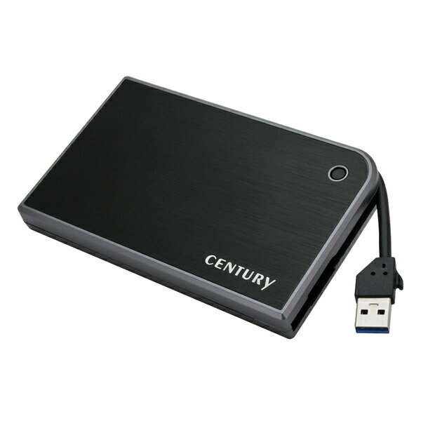 【センチュリー製品】CENTURY(センチュリー) MOBILE BOX USB3.0接続 SATA6G 2.5"HDD/SSDケース (CMB25U3BK6G / 4549032006940)【送料無..
