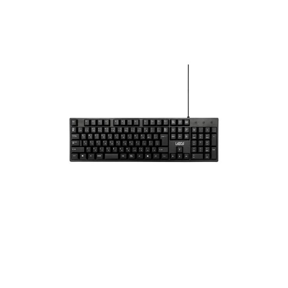 Rakuten - 【キーボード】 Lazos(ラソス) USB接続 キーボード ブラック (L-KB)