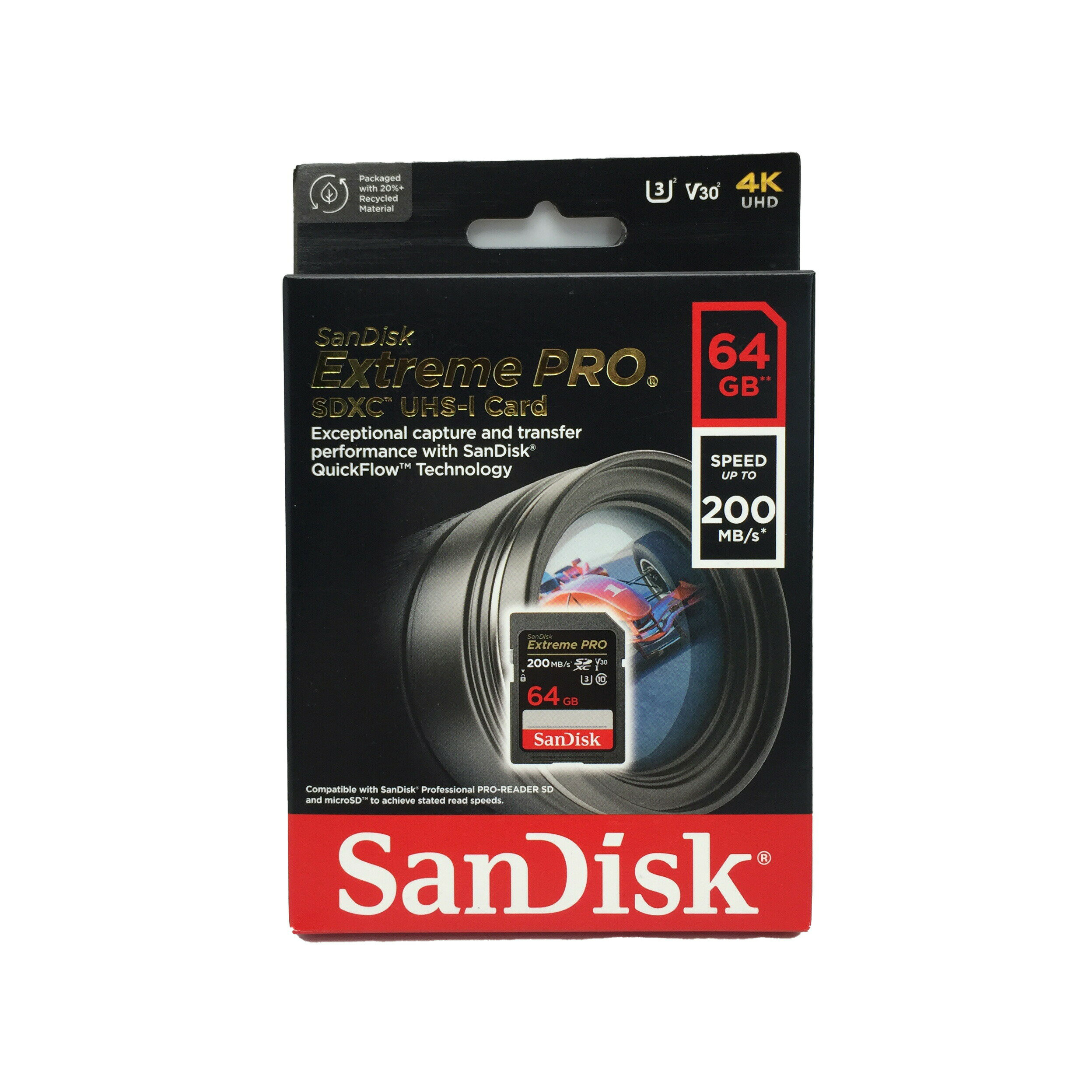 【フラッシュメモリ カード】【】 SanDisk(サンディスク) SDSDXXU-064GExtreme PRO SDXC 64GB UHS-I Card (SDSDXXU-064G-GN4IN)