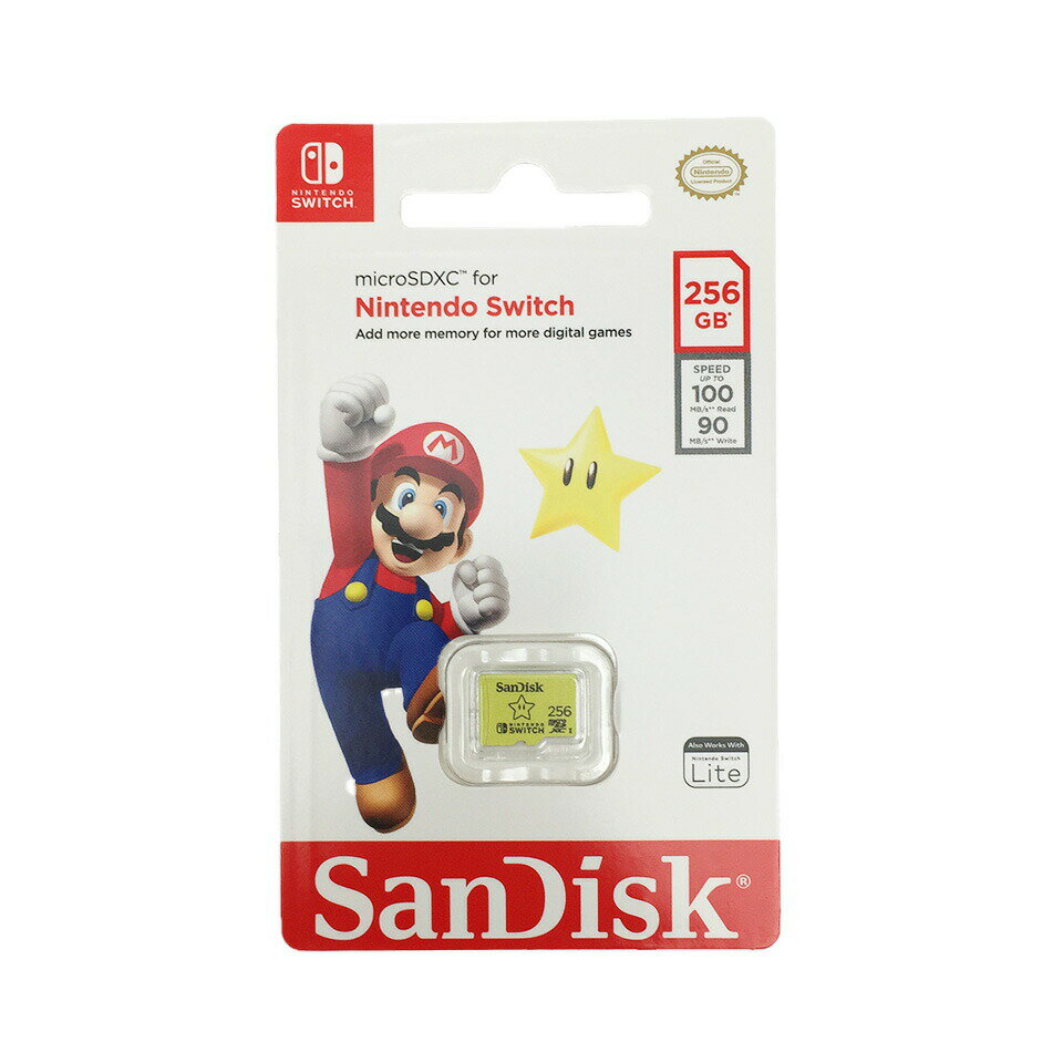  SanDisk(サンディスク) microSDXC for Nintendo Switch 256GB UHS-I Class10 (SDSQXAO-256G-GN3ZN) 