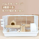 【送料無料】ハムスター ケージ クリーン ケージ 小動物 飼育ケージ ハムスター ハウス 通気性 お手入れ便利 内装 回し車 食器 給水器 飼育小屋 持ち運び ...