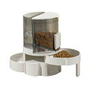 自動給水器 猫 自動給餌器 ペット給餌器 犬 猫 電気不要 電池不要 水やり機 給水器 給餌器 重力式 大容量 自動 ペットフィーダー ペット ウォーターボトル ウォーターディスペンサー 中小型犬用 自動ご飯 お留守番対策 引き出し式 収納便利 多頭 健康に良い