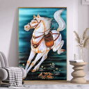 ガラス琺瑯彩 エナメル工芸品 高級琺瑯飾り絵 玄関絵 壁掛け 琺瑯絵美術品