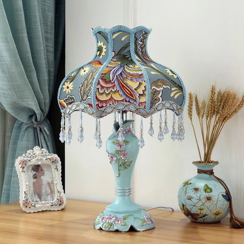 照明スタンドライト テーブルライト ．デスクライト姫系雑貨 花柄