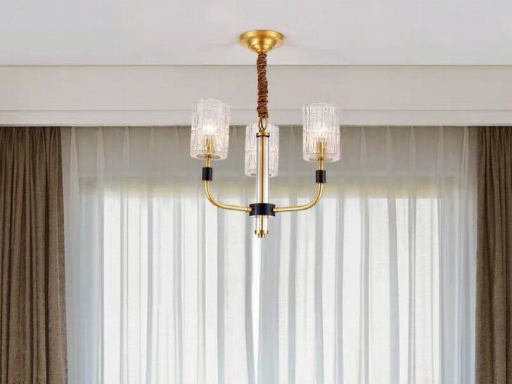 高級ペンダントライト　洋風照明　シャンデリア　北欧デザイン天井照明 3灯 電源直結タイプ