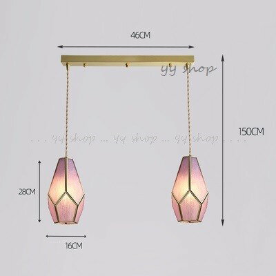 楽天BOBDOG SHOP1020AL30-6-2銅.ペンダントライト．洋風照明　シャンデリア 北欧デザイ シーリングライト不可.レストラン.玄関 階段 廊下 天井照明 2灯 電源直結タイプ