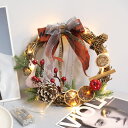 クリスマスリース クリスマス花輪 クリスマス デコレ パーティ クリスマスデコレーション 赤果実 松ぼっくり 雰囲気 植物 リボン 花輪 季節 誕生日 飾り holly DIY 人工観葉植物 おしゃれ オーナメント 北欧風 ギフト 木の装飾 豪華 屋外 屋内 年末 送料無料