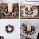 クリスマス花輪 クリスマス デコレ パーティ クリスマスデコレーション 果実 雰囲気 植物 結婚式 花輪 季節 誕生日 飾り holly DIY 人工観葉植物 松かさ付き おしゃれ オーナメント 北欧風 ギフト 木の装飾 豪華 屋外 屋内 年末 送料無料