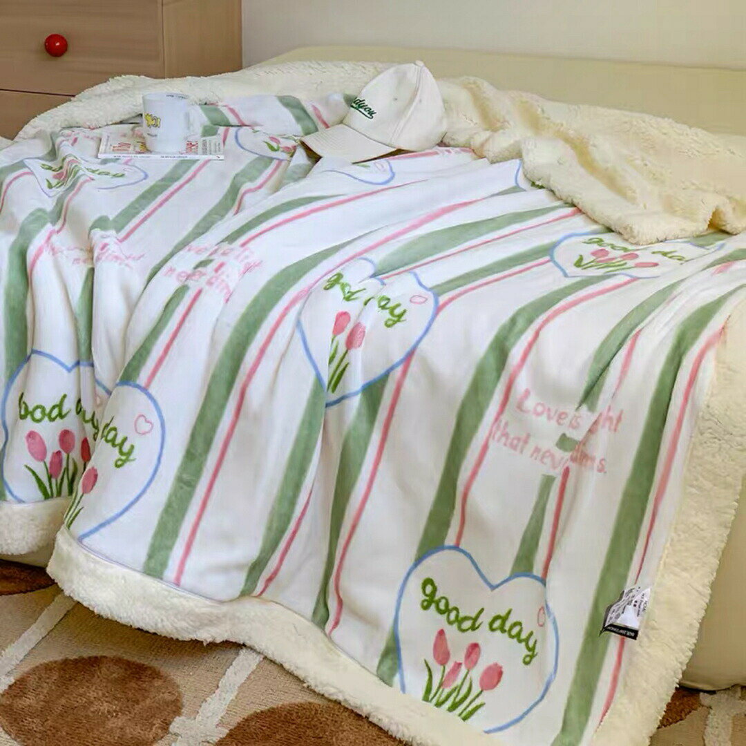 冬 可愛い 毛布ブランケット寒さ対策グッズ　ひざ掛け かけ布団 暖かい 花柄