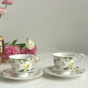 ミニティー・コーヒーカップセット カップ&ソーサー2客セット .陶器ティーセット