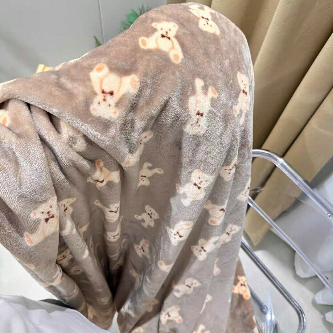 冬 可愛い 毛布ブランケット 寒さ対策グッズ　ひざ掛け かけ布団 暖かい 熊