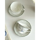 花柄ティー・コーヒーカップセット カップ&ソーサー2客セット .陶器ティーセット